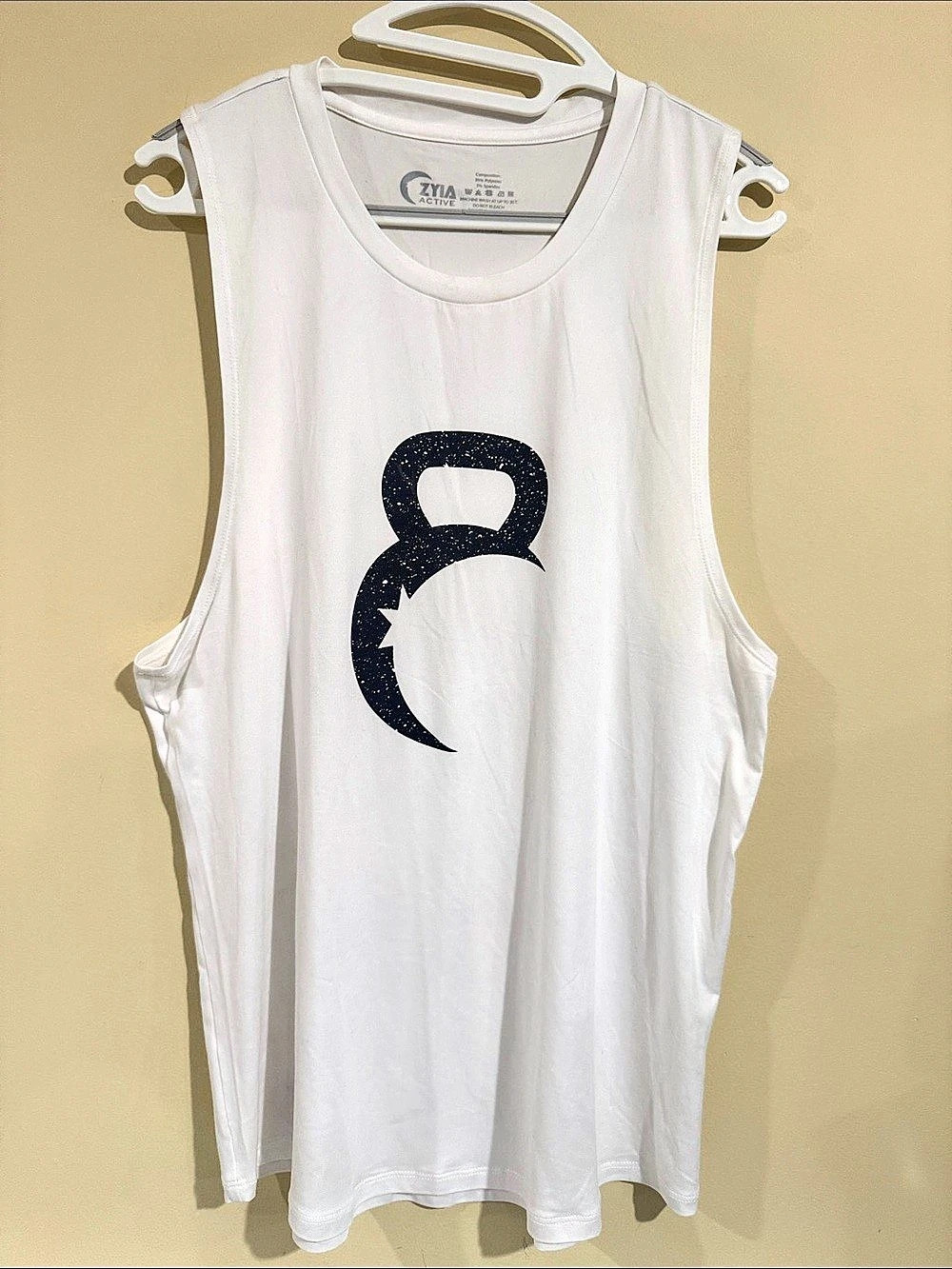 ZYIA Active Kettle Moon Tank White Muscle Tank XL